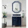 James Martin Vanities Brittany 30in Single Vanity, Victory Blue w/ 3 CM Arctic Fall Solid Surface Top 650-V30-VBL-3AF